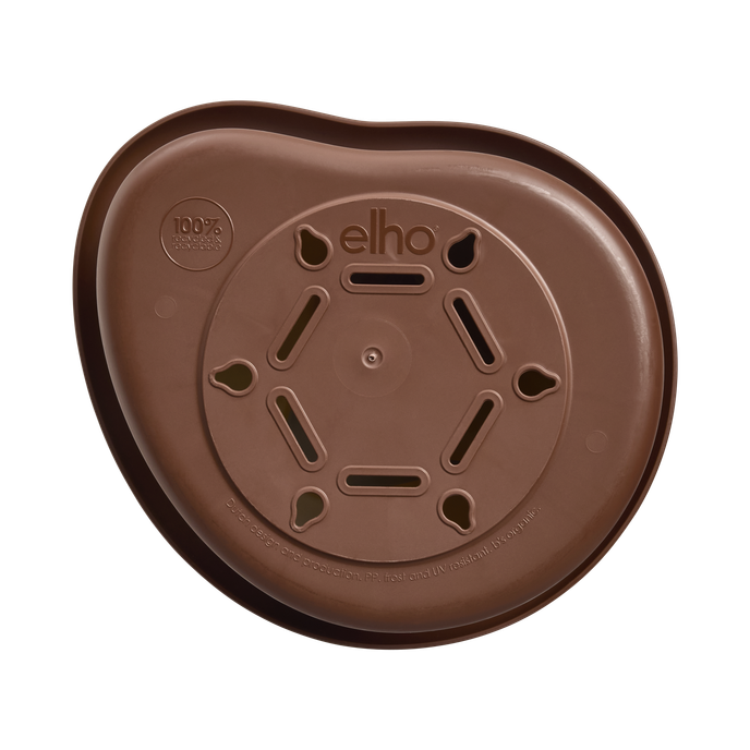 organic bird house 25cm chestnut brown